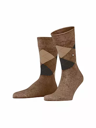 BURLINGTON | Chaussettes homme DUNDEE 40-46 denim mel | hellbraun